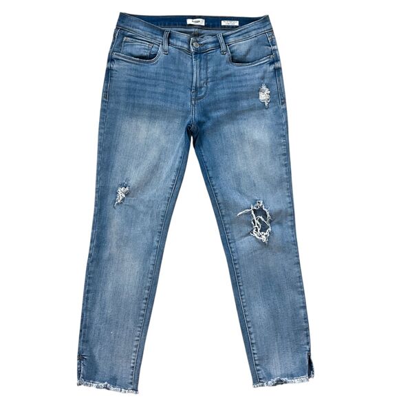 Kensie Jeans Denim - Kensie Womens Jeans size 8 W29 Medium Wash Cropped Ankle x25"insm Cotton Stretch